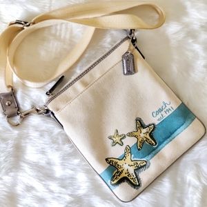 Coach Canvas Starfish Crossbody Purse